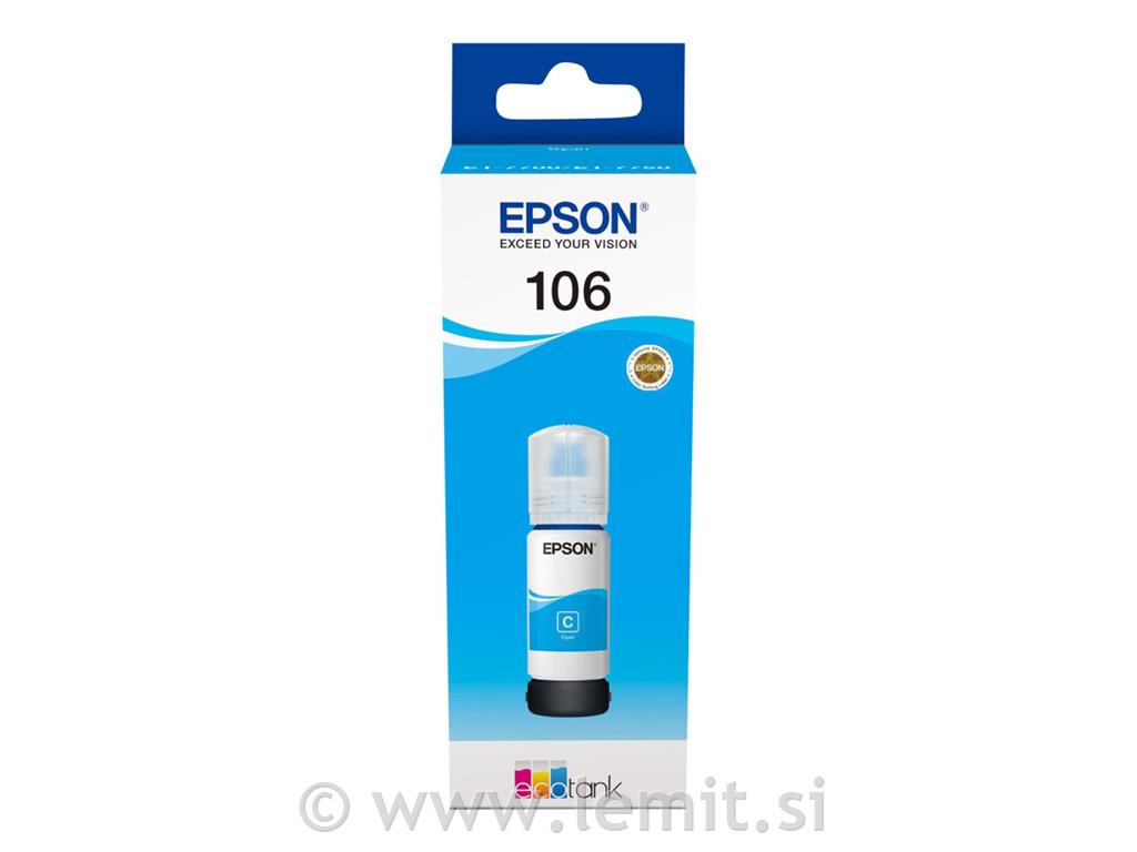 EPSON 106 EcoTank Cyan ink flaška