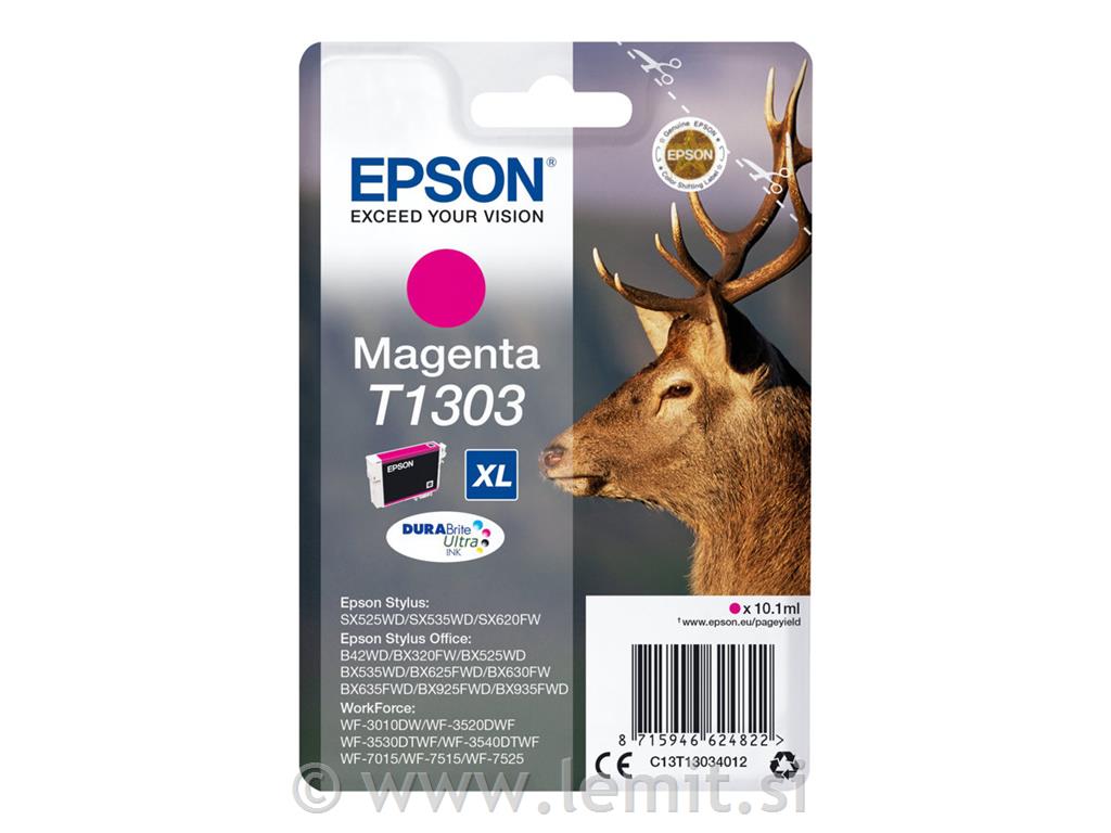 EPSON T1303 kartuša XL, magenta, 10.1ml