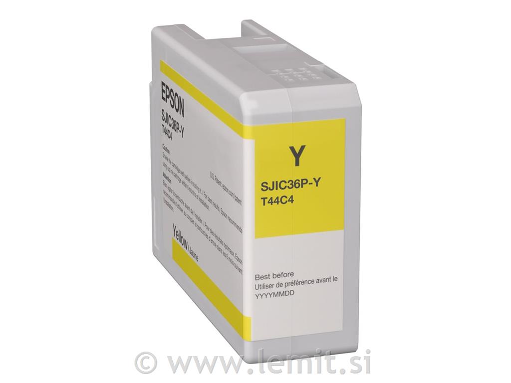 EPSON SJIC36P(Y) kartuša, rumena, 80ml