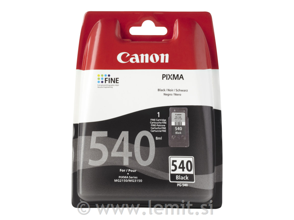 CANON PG-540 Black Ink kartuša 180P