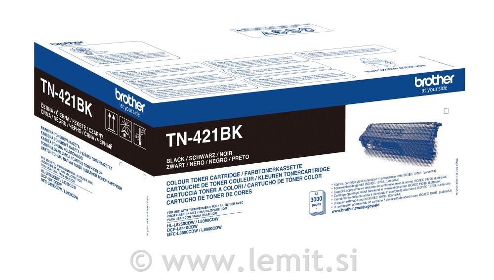 Brother Toner TN421BK, črn, 3.000 strani