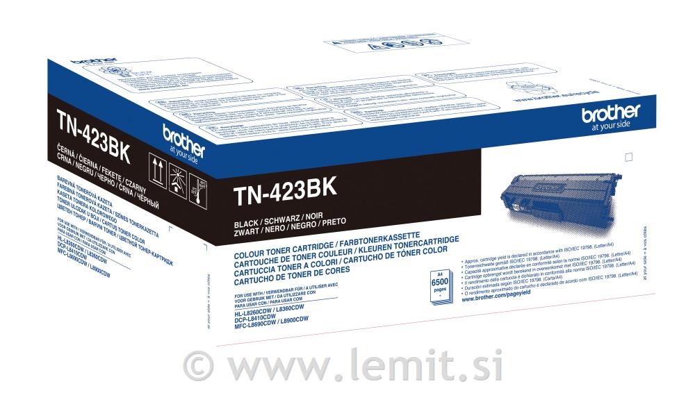 Brother Toner TN423BK, črn, 6.500 strani