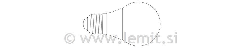 LED žarnica E27, 3W