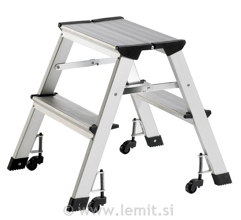 Aluminijasta lestev, dve stopnji