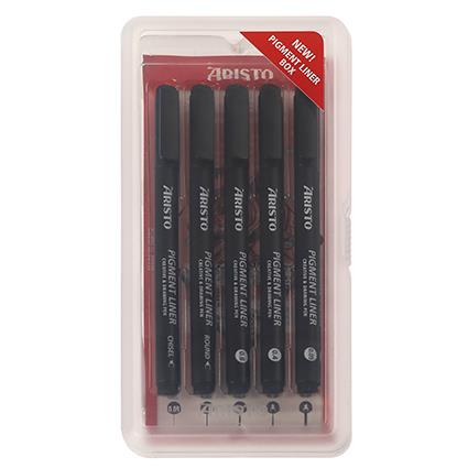 Set pigmentnih pisal, 5 kos