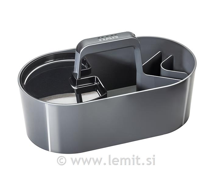Škatla za shranjevanje granitno siva