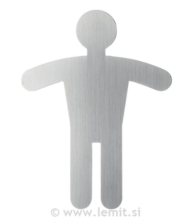 Piktogram - simbol moški WC 120x90mm