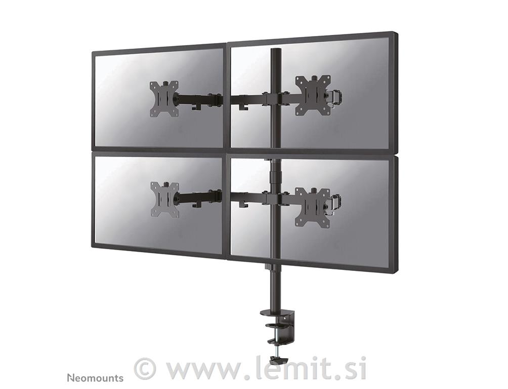 Gibljivi nosilec za 4 monitorje 13-32''