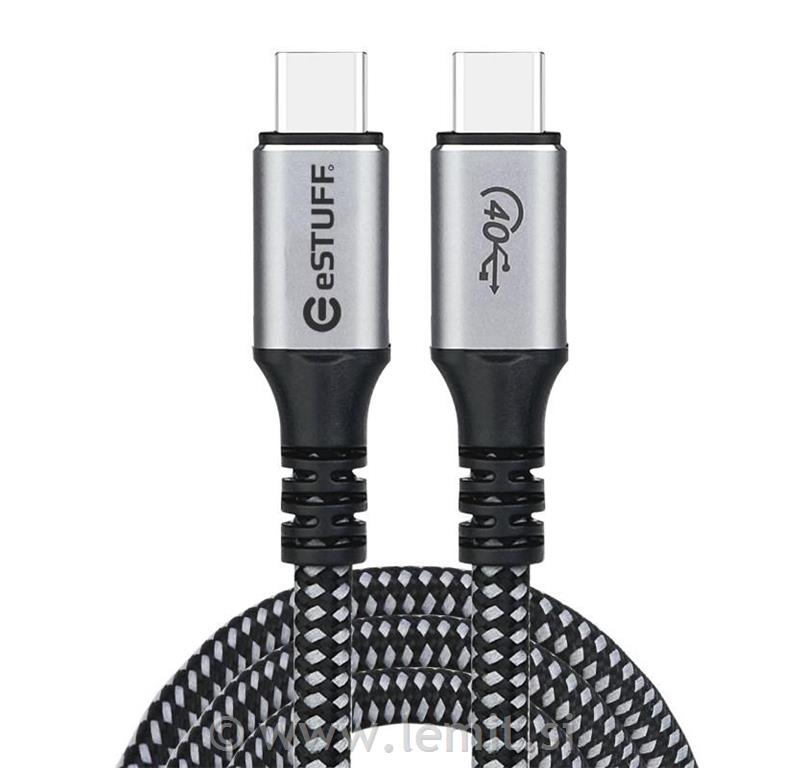 eSTUFF Kabel USB C-C USB4 Gen3x2, 1,2m
