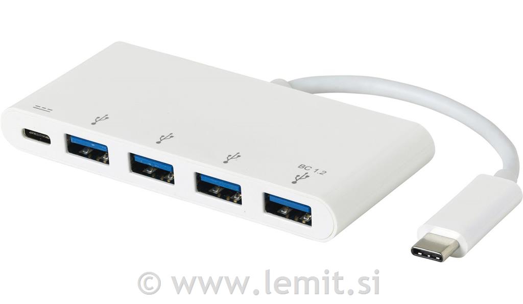 eSTUFF USB-C hub razdelilnik 1x USB-C