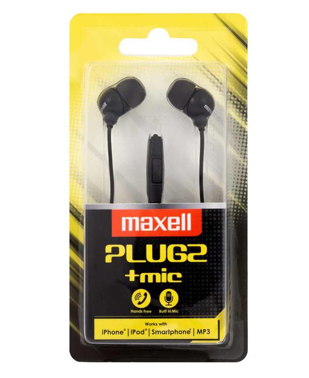 Slušalke PLUGZ MIC črne
