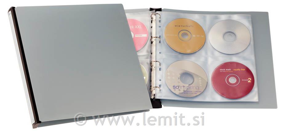 Album za CD/DVD plošče, srebrn (5277)