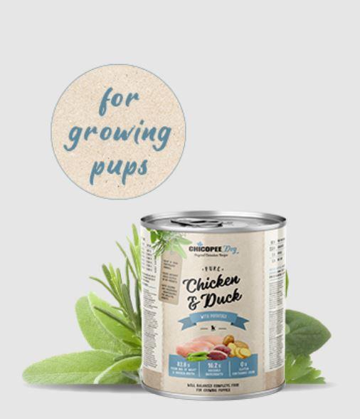 CHICOPEE JUNIOR chicken&duck&potato 400g