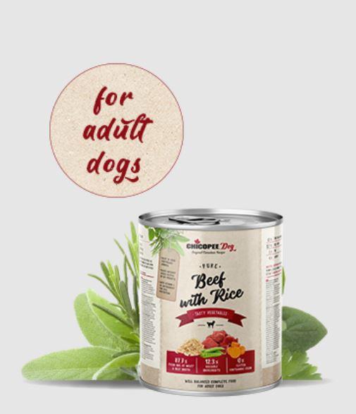 CHICOPEE ADULT beef&rice&vegetables 800g