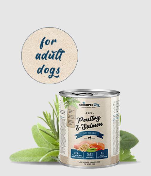 ADULT poultry&salmon w/ vegetables 800g