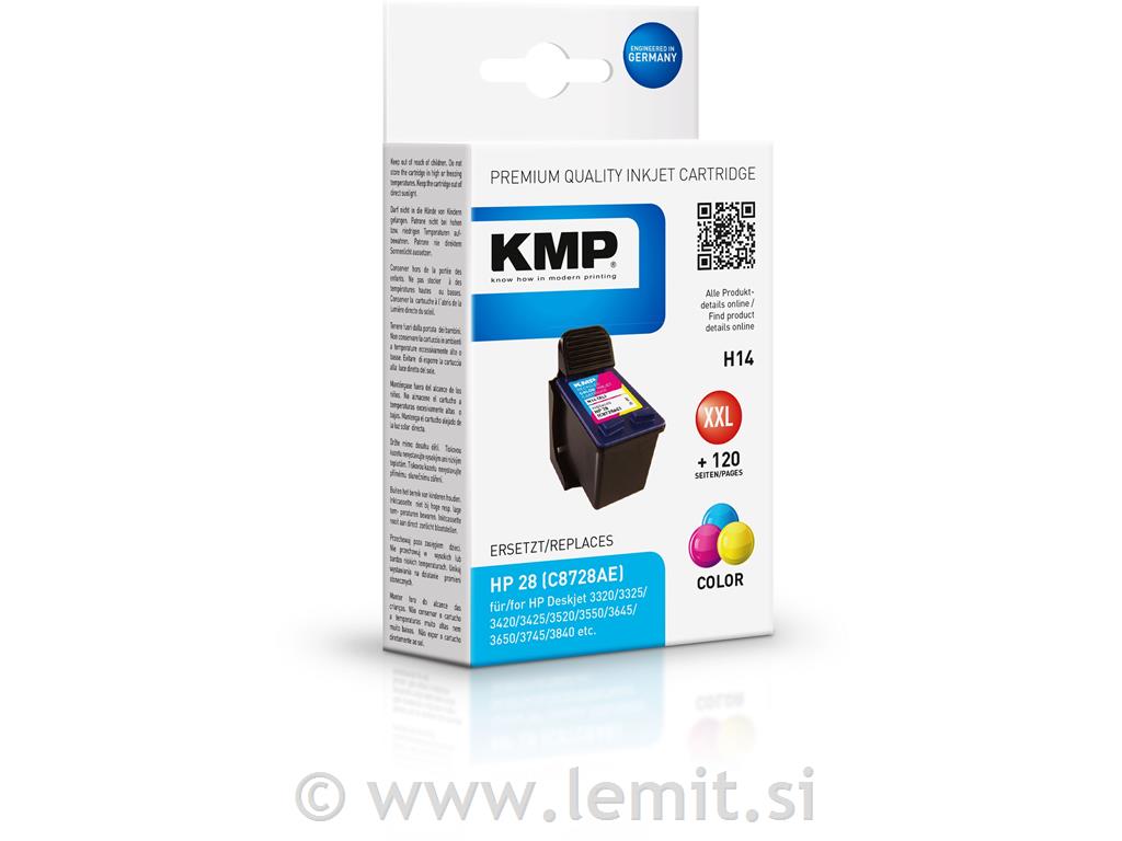 Kartuša KMP HP 28 C8728A, barvna
