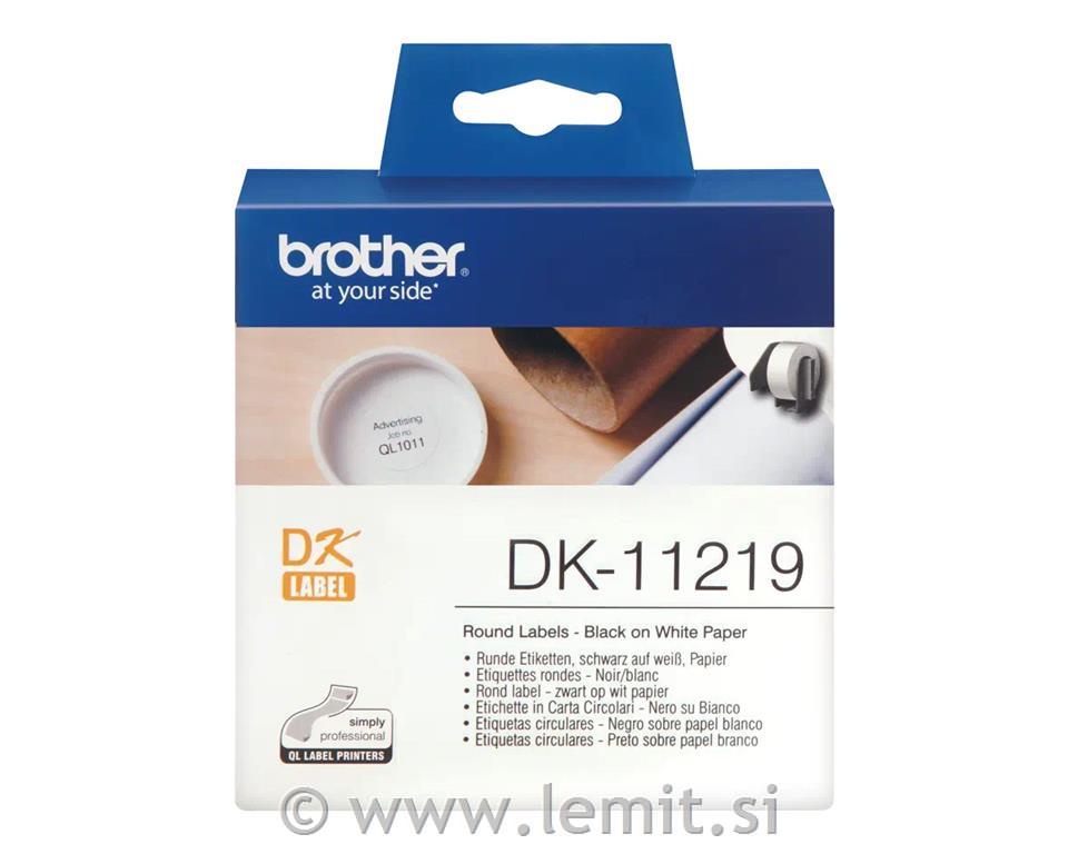 Brother Termo nalepka DK11219 okrogla