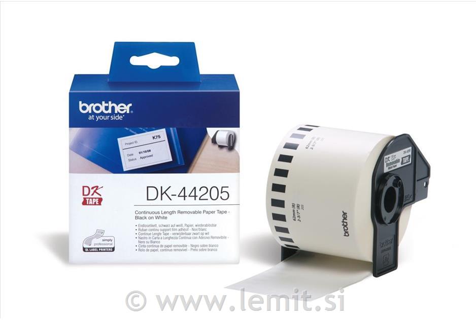 Brother odstranljiva nalepka 62mmx30,48m