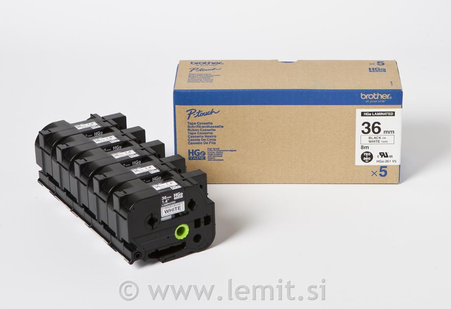 HGE261 bel/črn 36mm, visokoločljivi trak
