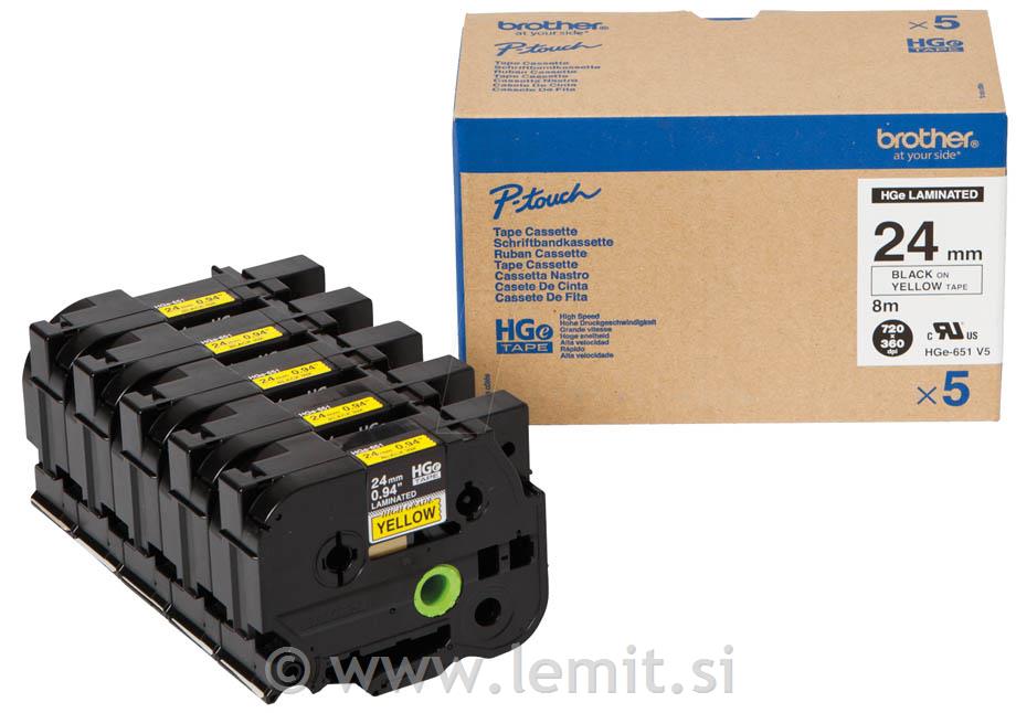 HGE651V5 Rumen/črn 24mm, visokoločljivi,