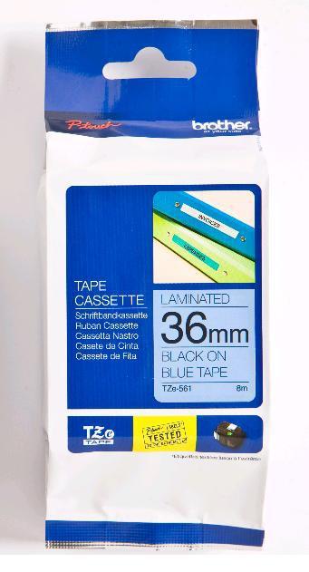 TZE561 Moder/črn 36mm, trak za PT