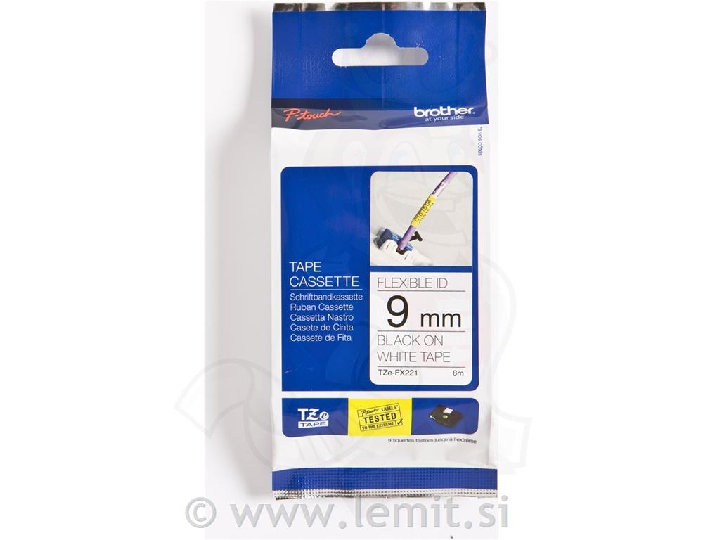 TZEFX221 Flexi bel/črn 9mm, za PT