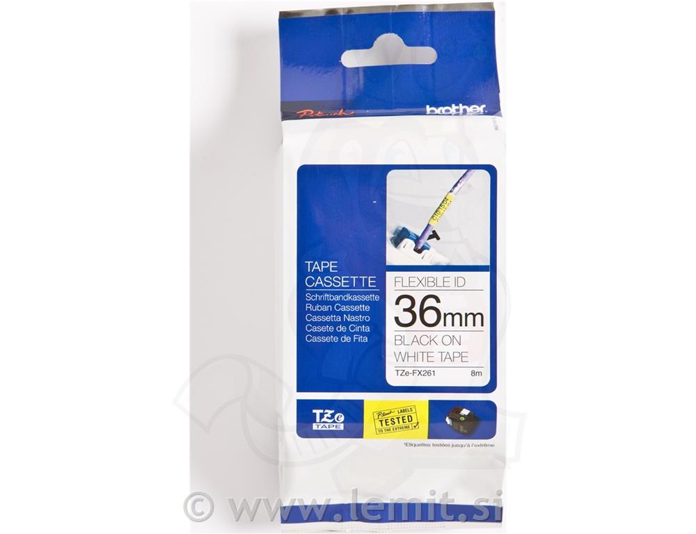 TZEFX261 Flexi bel/črn 36mm, za PT