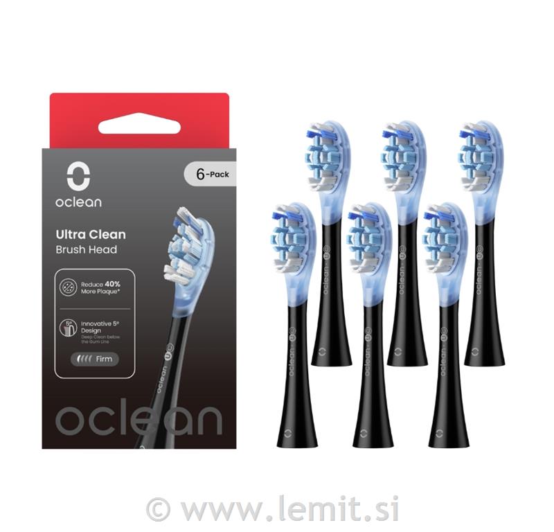 Oclean Nastavek Ultra Clean - 6 kos Bela