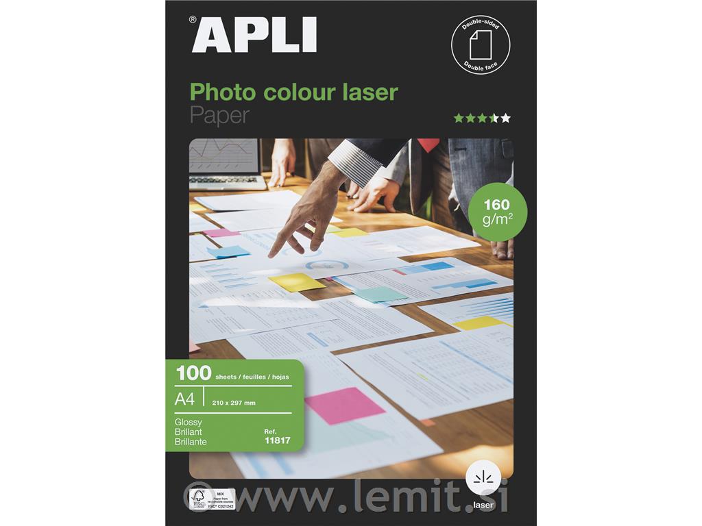 Apli Foto papir A4 Laser Glossy 160g