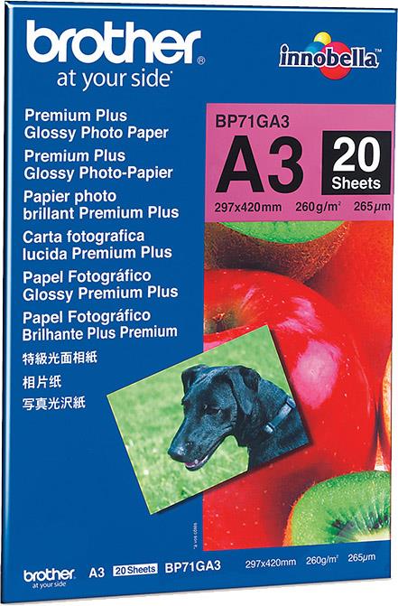 Brother Foto papir glossy A3, 20 listov