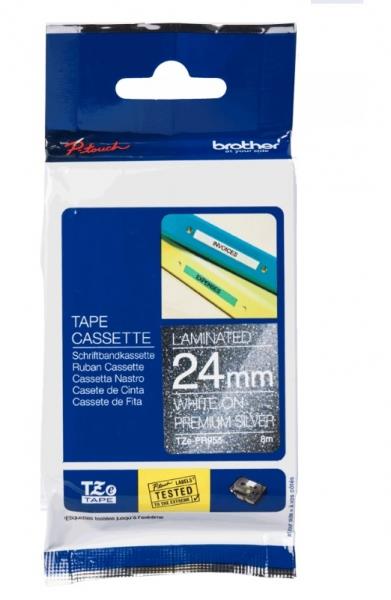 TZE-PR955 Premium srebrn/bel 24mm