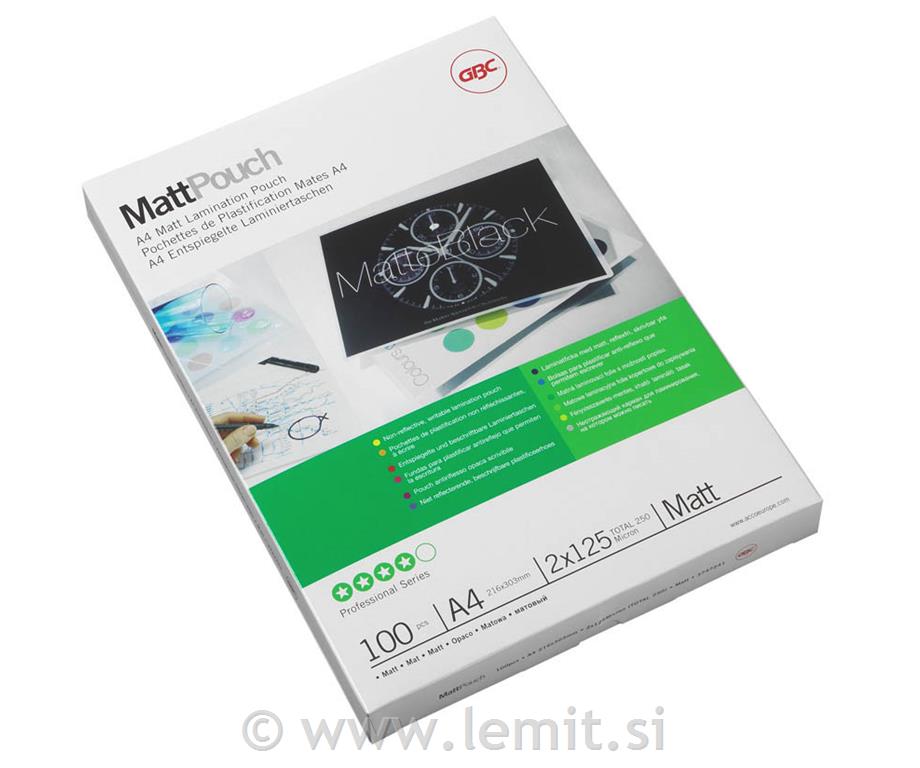 Žepki A4, 216x303 mm, mat 100mic, 100kos
