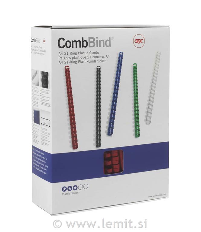 GBC Spirale pvc 19 mm, bele, 100 kos