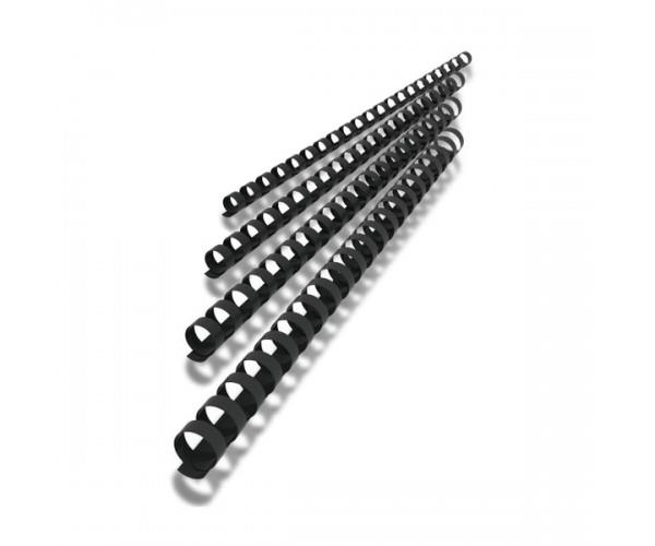 Spirale PVC 12 mm, črne, 100 kos