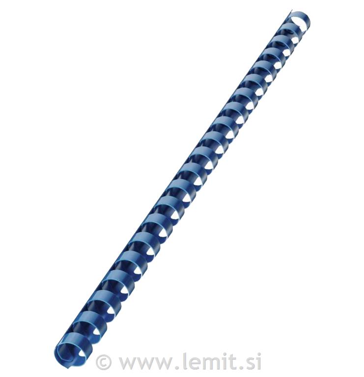 Spirale PVC 8 mm, modre, 100 kos