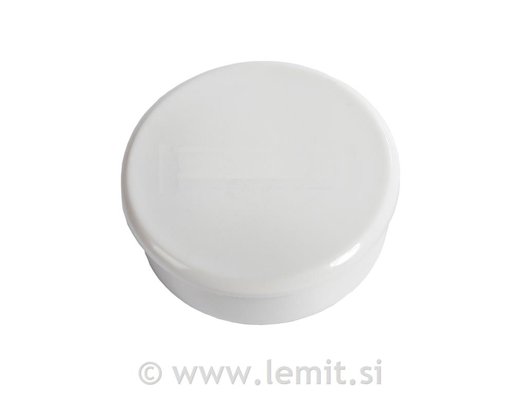 Magnet O13mm bel 8 kos