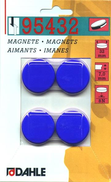 Magnet O32mm moder 4 kos