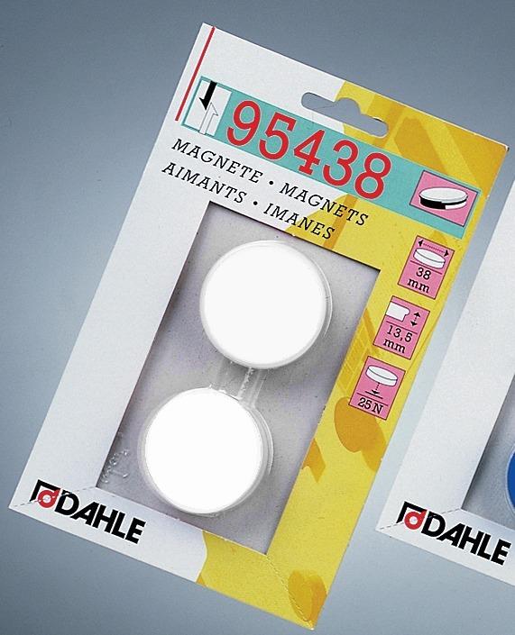 Magnet O38mm bel 2 kosa