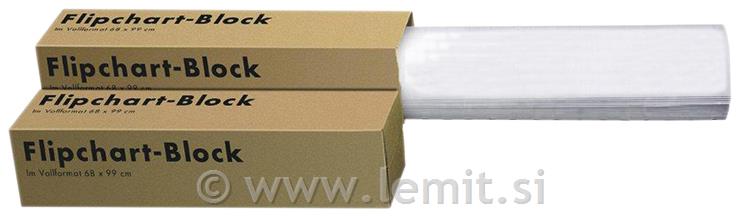 Blok, 80g papir bel 20 listov, 5 kos