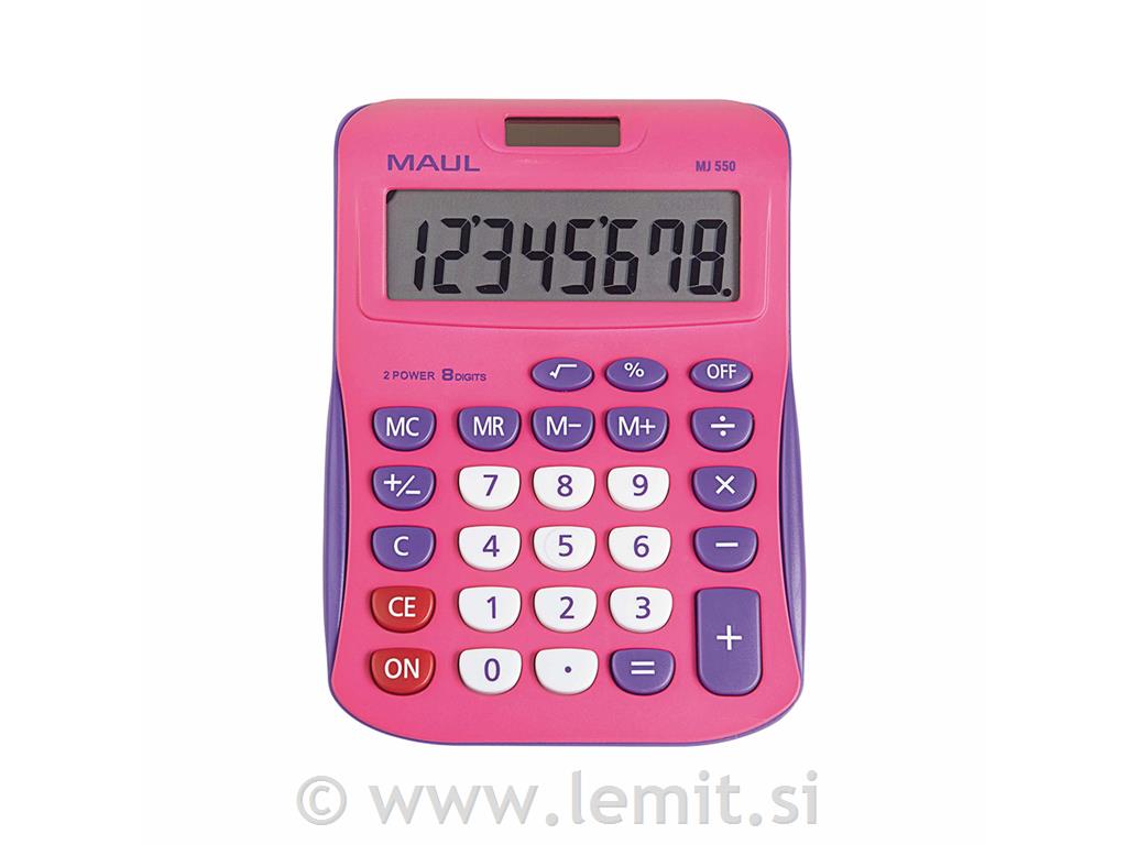 Namizni kalkulator MJ 550 Junior roza