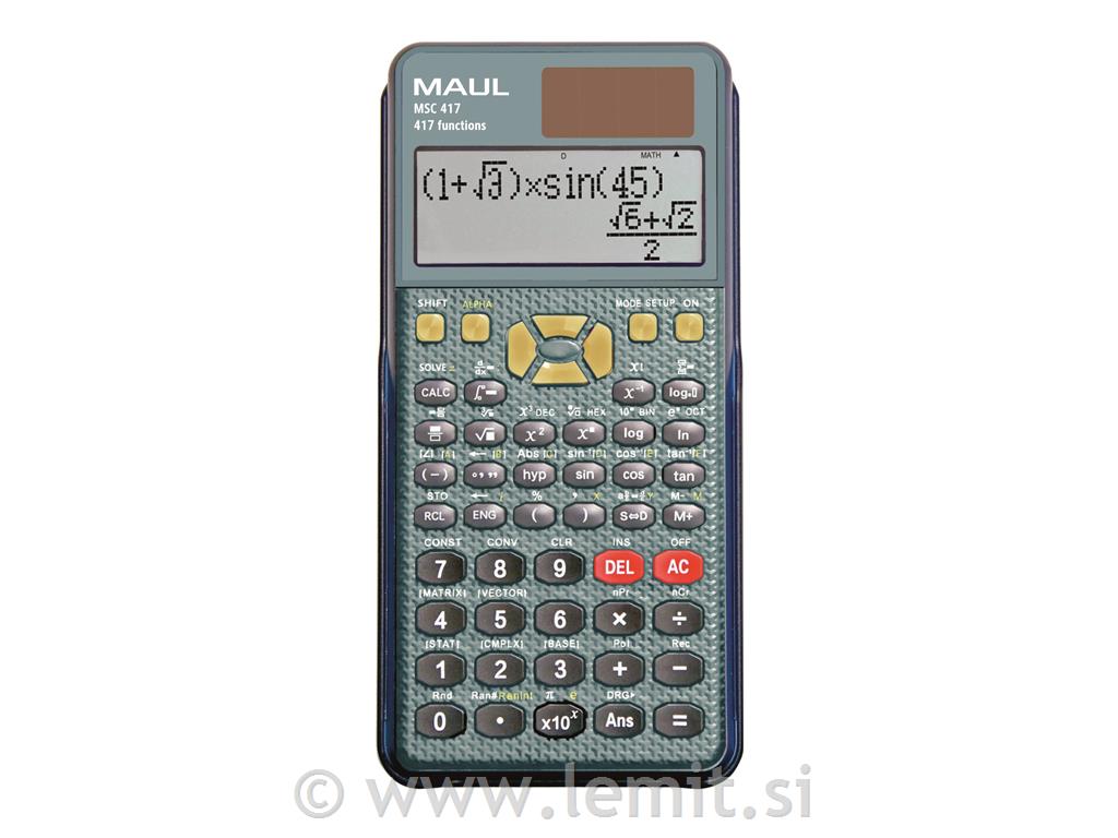 Namizni znanstveni kalkulator MSC 417