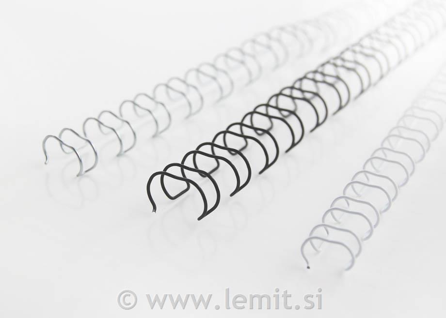 Spirala, žica, 10 mm, črna 2:1, 100kos