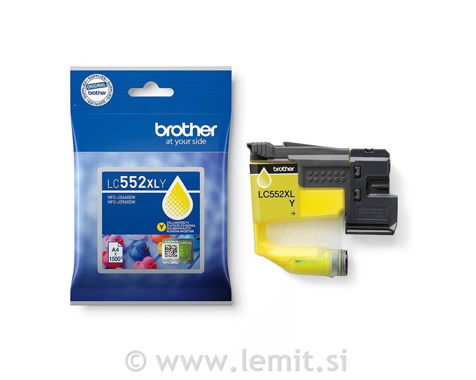 Brother Kartuša LC552XL Y, yellow