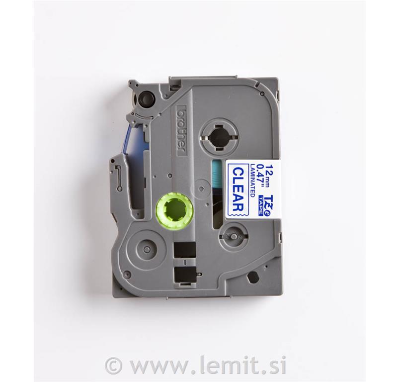 TZE133 Prozoren/moder 12mm,trak za PT