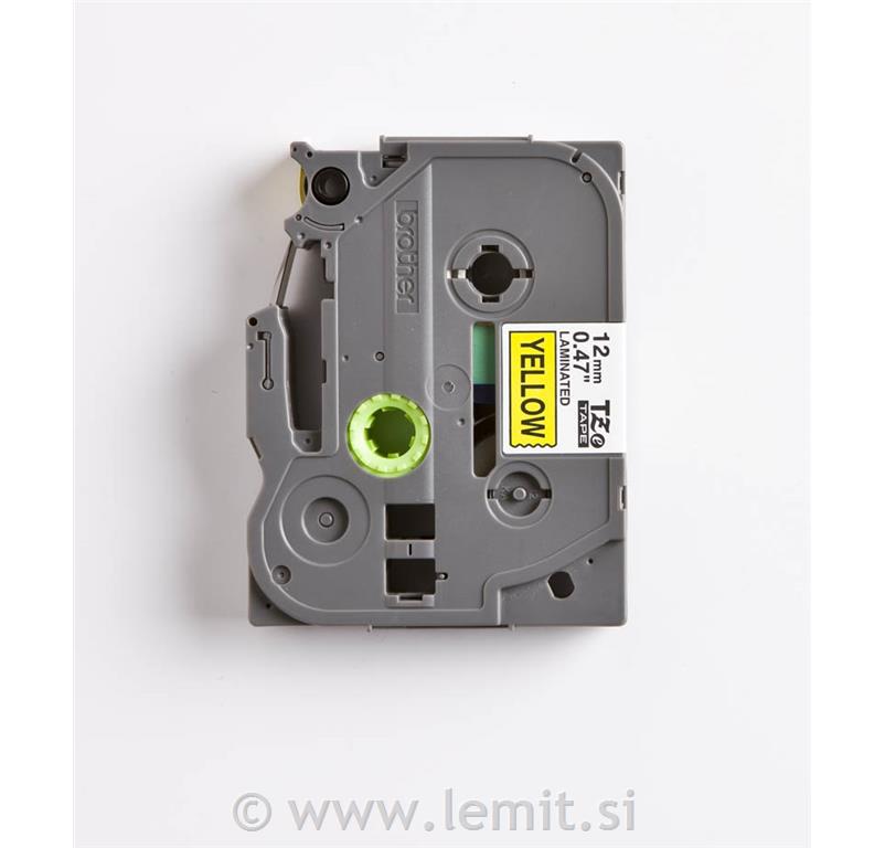 TZE631 Rumena/črna 12mm,trak za PT