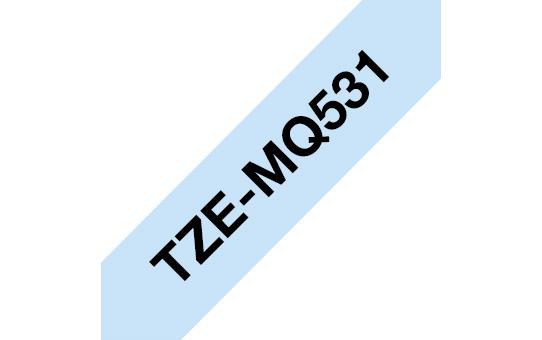 TZE-MQ531 pastelno moder/črn 12mm