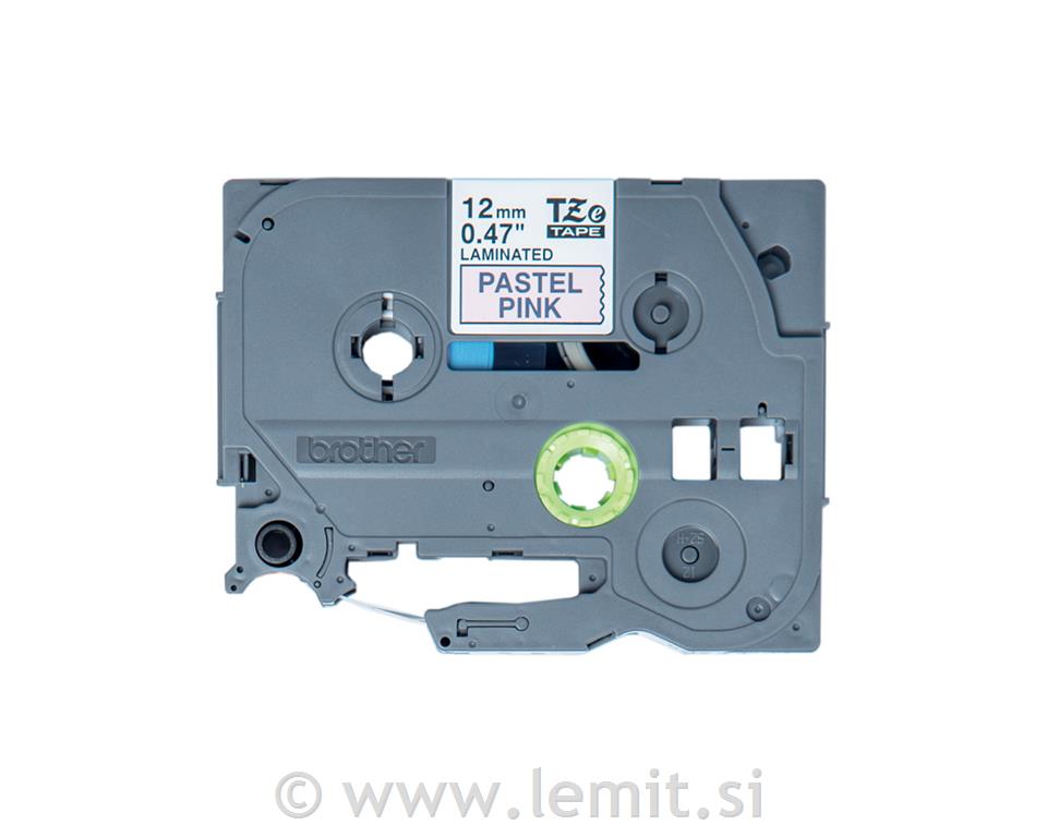 TZE-MQE31 pastelno rožnat/črn 12mm
