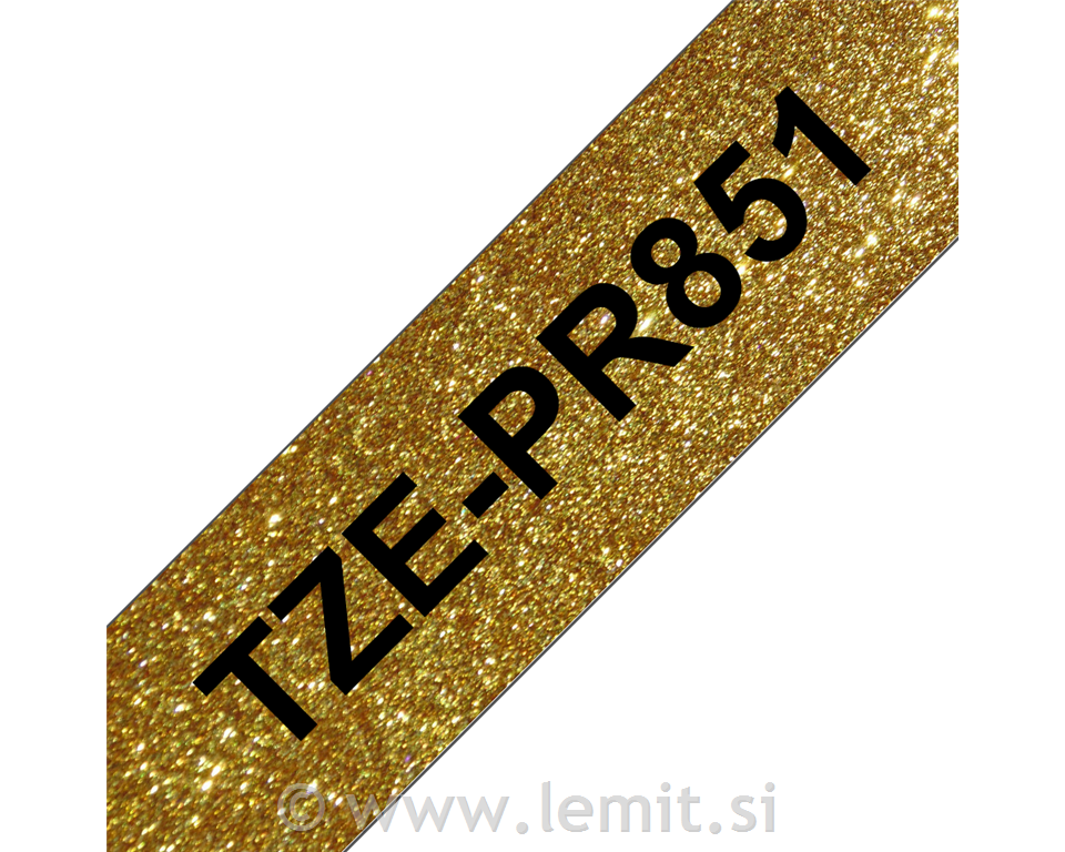 Brother TZE-PR851 Premium zlat/črn 24mm
