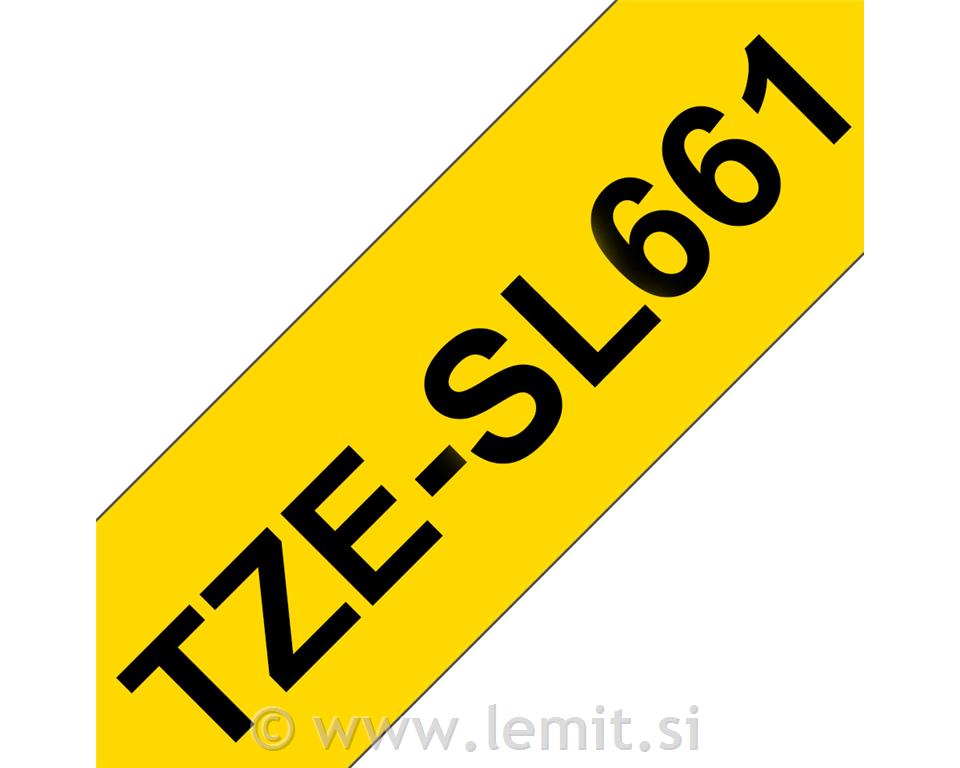 Brother TZE-SL661 Rumen/črn 36mm