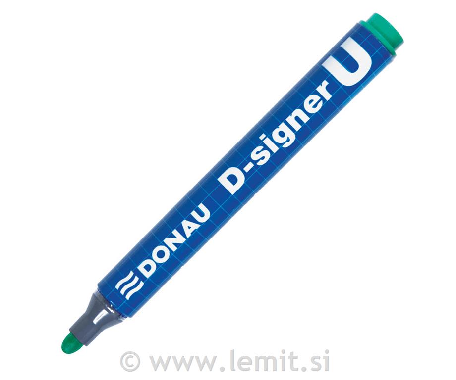 Marker perm. D-Signer U, 10kos, zelen